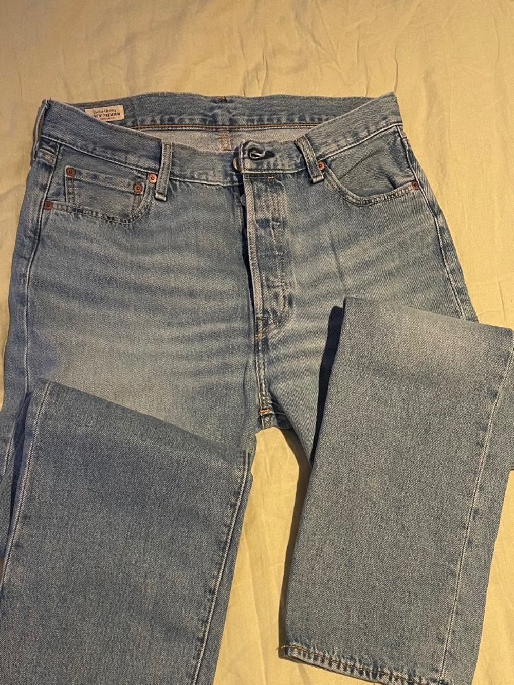Mens Levis 501 Original Jeans Size Size 36